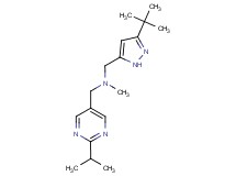 1-(3-tert-butyl-1H-pyrazol-5-yl)-N-[(2-isopropylpyrimidin-5-yl)methyl]-N-methylmethanamine