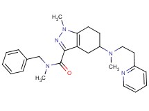 N-benzyl-N,1-dimethyl-5-{methyl[2-(2-pyridinyl)ethyl]amino}-4,5,6,7-tetrahydro-1H-indazole-3-carboxamide