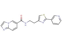 N-[2-(2-pyridin-3-yl-1,3-thiazol-4-yl)ethyl]imidazo[1,2-a]pyridine-6-carboxamide