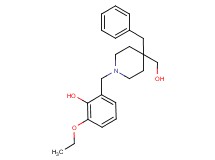 2-{[4-benzyl-4-(hydroxymethyl)-1-piperidinyl]methyl}-6-ethoxyphenol