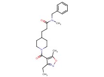 N-benzyl-3-{1-[(3-ethyl-5-methyl-4-isoxazolyl)carbonyl]-4-piperidinyl}-N-methylpropanamide