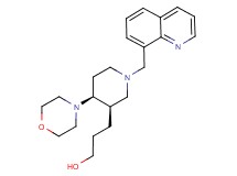 3-[(3R*,4S*)-4-morpholin-4-yl-1-(quinolin-8-ylmethyl)piperidin-3-yl]propan-1-ol