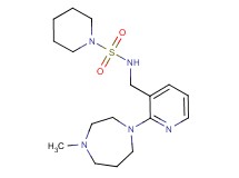 N-{[2-(4-methyl-1,4-diazepan-1-yl)-3-pyridinyl]methyl}-1-piperidinesulfonamide