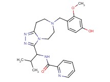 N-{1-[7-(4-hydroxy-2-methoxybenzyl)-6,7,8,9-tetrahydro-5H-[1,2,4]triazolo[4,3-d][1,4]diazepin-3-yl]-2-methylpropyl}-2-pyridinecarboxamide