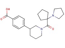 4-{1-[(1-pyrrolidin-1-ylcyclopentyl)carbonyl]piperidin-3-yl}benzoic acid