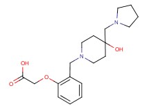 (2-{[4-hydroxy-4-(pyrrolidin-1-ylmethyl)piperidin-1-yl]methyl}phenoxy)acetic acid