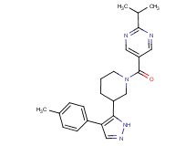 2-isopropyl-5-({3-[4-(4-methylphenyl)-1H-pyrazol-5-yl]piperidin-1-yl}carbonyl)pyrimidine
