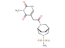 3-methyl-5-{2-[(1R*,5R*)-3-(methylsulfonyl)-3,6-diazabicyclo[3.2.2]non-6-yl]-2-oxoethyl}-2,4(1H,3H)-pyrimidinedione