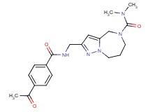 2-{[(4-acetylbenzoyl)amino]methyl}-N,N-dimethyl-7,8-dihydro-4H-pyrazolo[1,5-a][1,4]diazepine-5(6H)-carboxamide