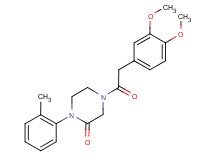 4-[(3,4-dimethoxyphenyl)acetyl]-1-(2-methylphenyl)-2-piperazinone