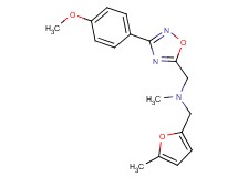 1-[3-(4-methoxyphenyl)-1,2,4-oxadiazol-5-yl]-N-methyl-N-[(5-methyl-2-furyl)methyl]methanamine