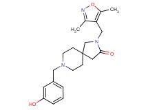 2-[(3,5-dimethylisoxazol-4-yl)methyl]-8-(3-hydroxybenzyl)-2,8-diazaspiro[4.5]decan-3-one