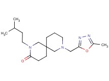 2-(3-methylbutyl)-8-[(5-methyl-1,3,4-oxadiazol-2-yl)methyl]-2,8-diazaspiro[5.5]undecan-3-one