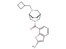 (1R*,5R*)-6-(cyclobutylmethyl)-3-[(2-methyl-1-benzofuran-7-yl)carbonyl]-3,6-diazabicyclo[3.2.2]nonane