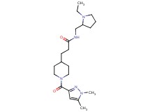 3-{1-[(1,5-dimethyl-1H-pyrazol-3-yl)carbonyl]-4-piperidinyl}-N-[(1-ethyl-2-pyrrolidinyl)methyl]propanamide