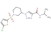 1-{1-[(5-chloro-2-thienyl)sulfonyl]-3-piperidinyl}-N-isopropyl-1H-1,2,3-triazole-4-carboxamide