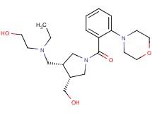 2-(ethyl{[(3R*,4R*)-4-(hydroxymethyl)-1-(2-morpholin-4-ylbenzoyl)pyrrolidin-3-yl]methyl}amino)ethanol