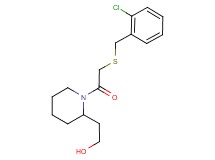 2-(1-{[(2-chlorobenzyl)thio]acetyl}piperidin-2-yl)ethanol
