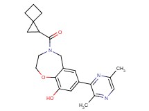 7-(3,6-dimethylpyrazin-2-yl)-4-(spiro[2.3]hex-1-ylcarbonyl)-2,3,4,5-tetrahydro-1,4-benzoxazepin-9-ol
