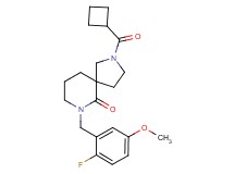 2-(cyclobutylcarbonyl)-7-(2-fluoro-5-methoxybenzyl)-2,7-diazaspiro[4.5]decan-6-one