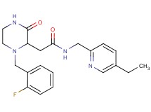 N-[(5-ethyl-2-pyridinyl)methyl]-2-[1-(2-fluorobenzyl)-3-oxo-2-piperazinyl]acetamide
