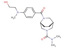 (1R*,5R*)-6-{4-[(2-hydroxyethyl)(methyl)amino]benzoyl}-N,N-dimethyl-3,6-diazabicyclo[3.2.2]nonane-3-carboxamide