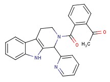 1-(2-{[1-(2-pyridinyl)-1,3,4,9-tetrahydro-2H-beta-carbolin-2-yl]carbonyl}phenyl)ethanone