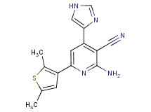 2-amino-6-(2,5-dimethyl-3-thienyl)-4-(1H-imidazol-4-yl)nicotinonitrile