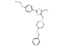 4-(benzyloxy)-1-{[2-(4-ethoxyphenyl)-5-methyl-1,3-oxazol-4-yl]methyl}piperidine