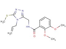 N-{[4-allyl-5-(methylthio)-4H-1,2,4-triazol-3-yl]methyl}-2,3-dimethoxybenzamide