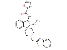 N-[(2R*,3R*)-1'-(1,3-benzothiazol-2-ylmethyl)-2-methoxy-2,3-dihydrospiro[indene-1,4'-piperidin]-3-yl]-2-furamide