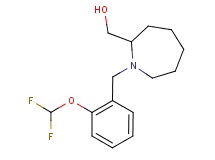 {1-[2-(difluoromethoxy)benzyl]azepan-2-yl}methanol
