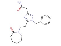 2-{1-benzyl-5-[2-(2-oxoazepan-1-yl)ethyl]-1H-1,2,4-triazol-3-yl}acetamide
