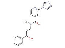 N-(3-hydroxy-3-phenylpropyl)-N-methyl-2-(4H-1,2,4-triazol-4-yl)isonicotinamide
