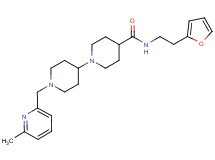 N-[2-(2-furyl)ethyl]-1'-[(6-methyl-2-pyridinyl)methyl]-1,4'-bipiperidine-4-carboxamide