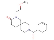 9-(3-cyclohexen-1-ylcarbonyl)-2-(2-methoxyethyl)-2,9-diazaspiro[5.5]undecan-3-one