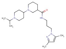 N-[3-(3,5-dimethyl-1H-pyrazol-1-yl)propyl]-1'-isopropyl-1,4'-bipiperidine-3-carboxamide