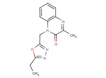 1-[(5-ethyl-1,3,4-oxadiazol-2-yl)methyl]-3-methylquinoxalin-2(1H)-one