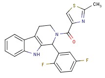 1-(2,5-difluorophenyl)-2-[(2-methyl-1,3-thiazol-4-yl)carbonyl]-2,3,4,9-tetrahydro-1H-beta-carboline