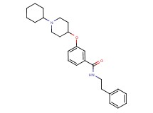 3-[(1-cyclohexyl-4-piperidinyl)oxy]-N-(2-phenylethyl)benzamide