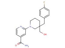 2-[3-(4-fluorobenzyl)-3-(hydroxymethyl)piperidin-1-yl]isonicotinamide