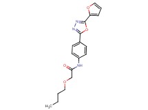 2-butoxy-N-{4-[5-(2-furyl)-1,3,4-oxadiazol-2-yl]phenyl}acetamide