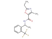 2-ethyl-4-methyl-N-{1-[2-(trifluoromethyl)phenyl]ethyl}-1,3-oxazole-5-carboxamide