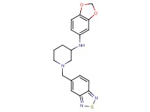 N-1,3-benzodioxol-5-yl-1-(2,1,3-benzothiadiazol-5-ylmethyl)-3-piperidinamine