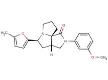 (3aS*,5S*,9aS*)-2-(3-methoxyphenyl)-5-(5-methyl-2-furyl)hexahydro-7H-pyrrolo[3,4-g]pyrrolizin-1(2H)-one