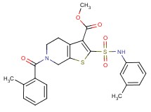 methyl 6-(2-methylbenzoyl)-2-{[(3-methylphenyl)amino]sulfonyl}-4,5,6,7-tetrahydrothieno[2,3-c]pyridine-3-carboxylate