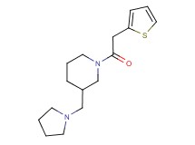 3-(1-pyrrolidinylmethyl)-1-(2-thienylacetyl)piperidine trifluoroacetate