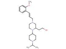 2-{1-(1-isopropyl-4-piperidinyl)-4-[(2E)-3-(2-methoxyphenyl)-2-propen-1-yl]-2-piperazinyl}ethanol