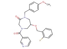 6-[(2-fluorobenzyl)oxy]-1-(4-methoxybenzyl)-4-(3-pyridinylcarbonyl)-1,4-diazepan-2-one