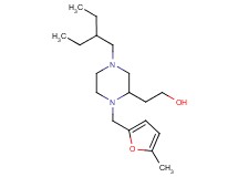 2-{4-(2-ethylbutyl)-1-[(5-methyl-2-furyl)methyl]-2-piperazinyl}ethanol